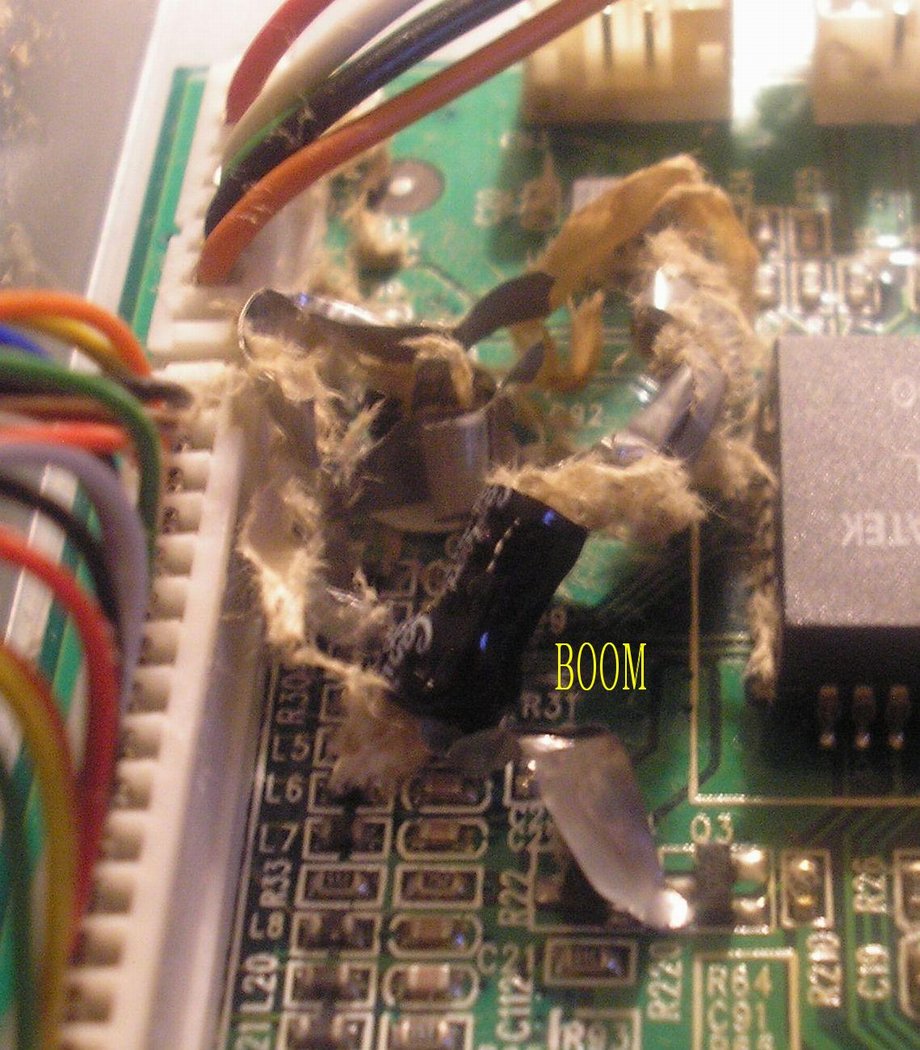 ECU CAP leaks and resulting fire or not. Image 29 of 30