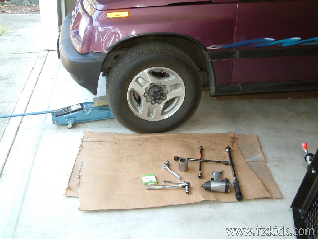 swap out of front hub bearings
