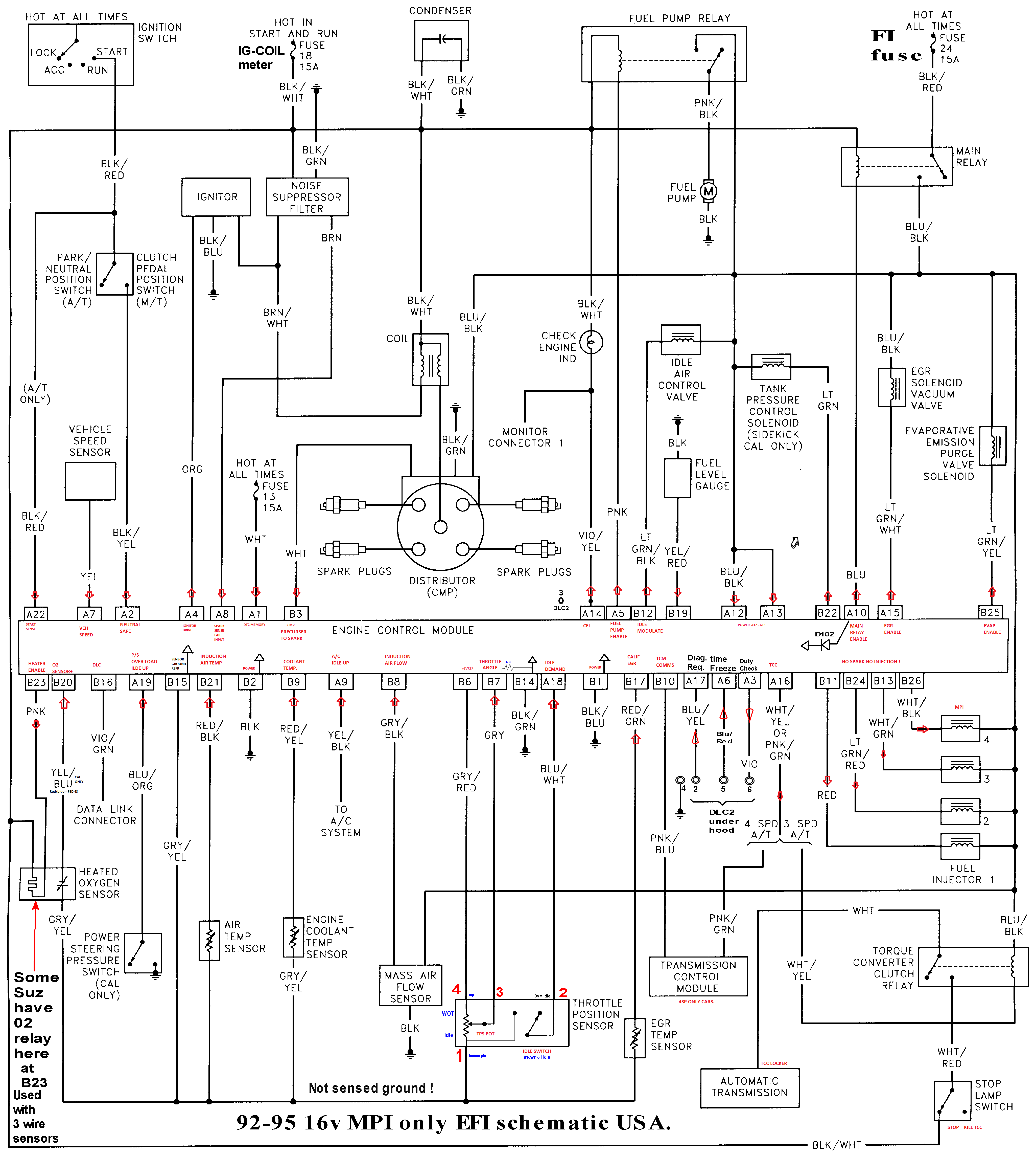 schematics to run engine wiring diagram for 1992 geo prizm 