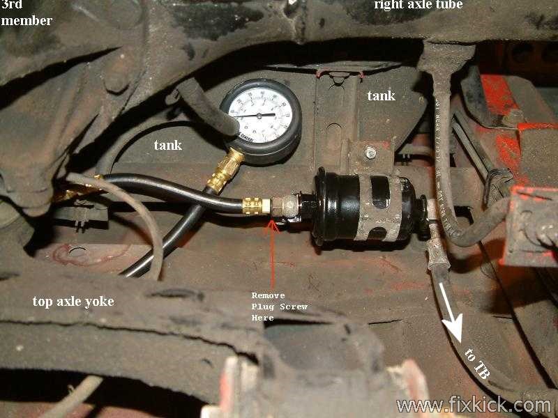 how to test fuel pressure regulator called FPR testing 1990 geo metro engine diagram 